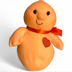 Hallmark White Ghost w/Orange bow Holiday Ghost